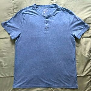 Sonoma Short Sleeve Henley - Light Blue - Large
